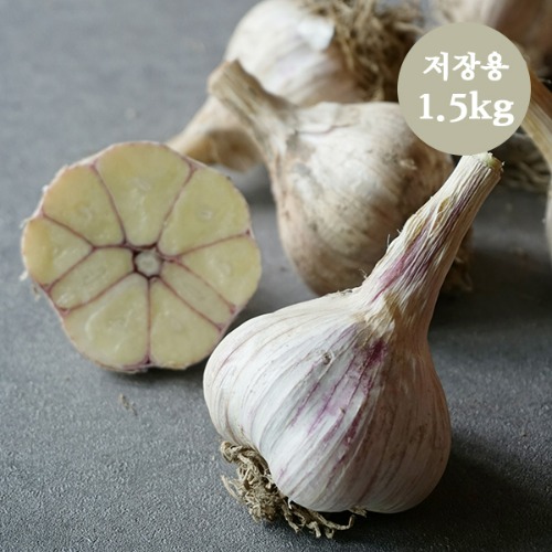 [저장용] 의성 토종 한지형 마늘 육쪽마늘 1.5kg